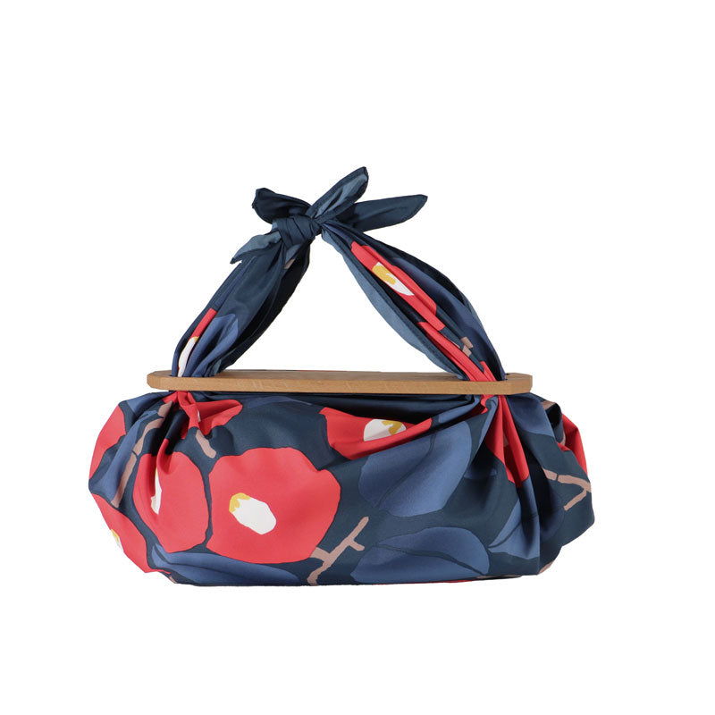 Furoshiki Patchin Bag M Water-repellent | Camellia Dark Navy