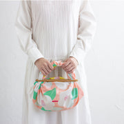 Furoshiki Patchin Bag M Organic | Camellia Salmon Pink