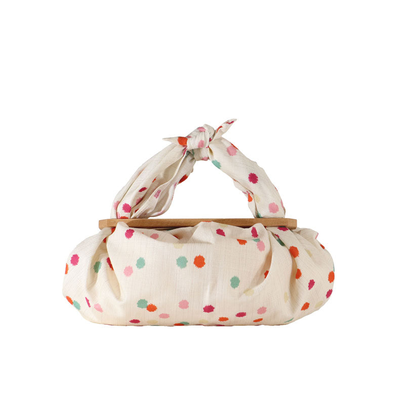 Furoshiki Patchin Bag M Organic | Konpeito Beige