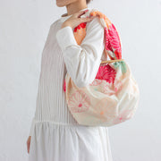 Furoshiki Patchin Bag L Organic | Chrysanthemum Red