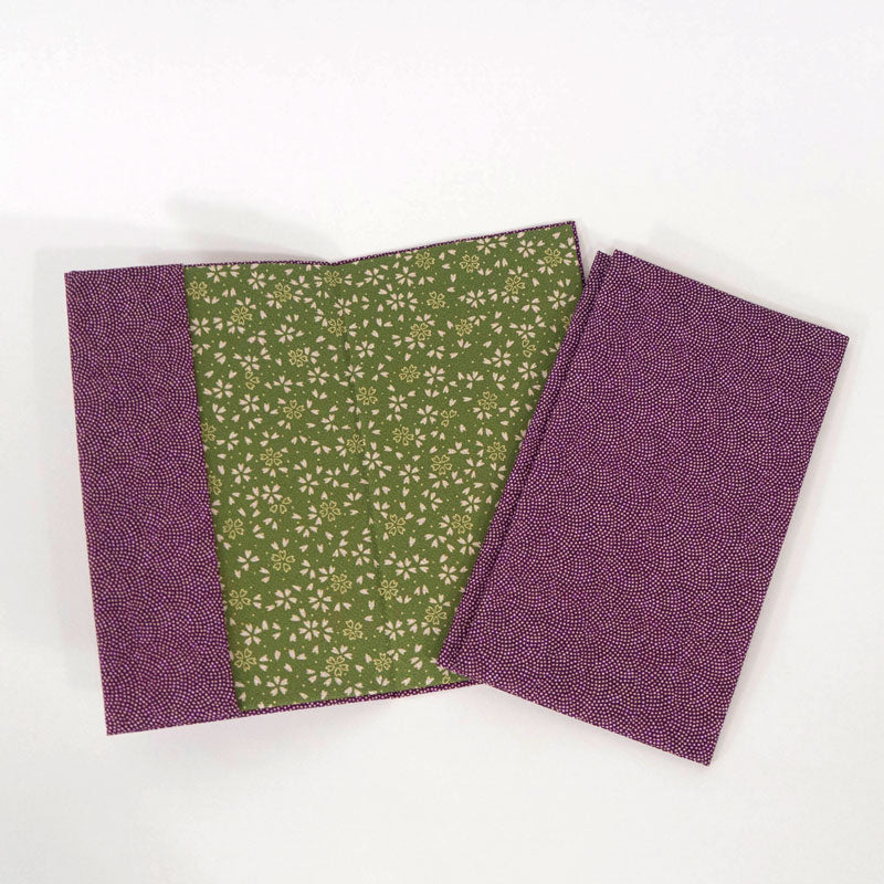 Fine Sharkskin Pattern Fukusa Fine Sharkskin Pattern/Sakura | Purple/Green