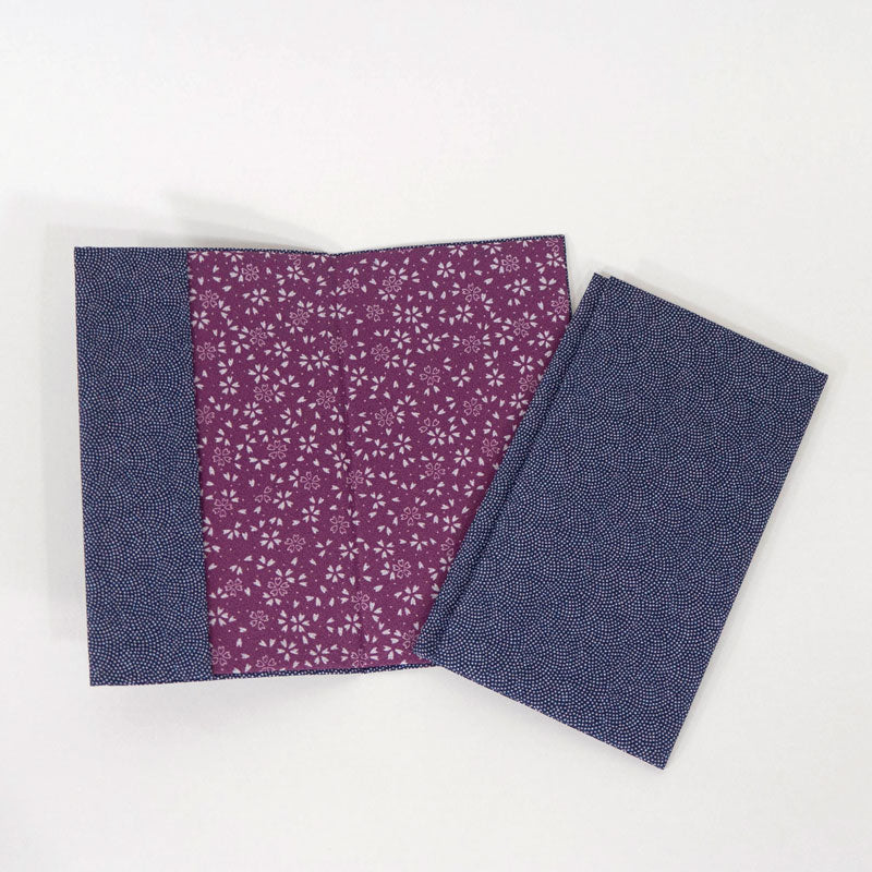 Fine Sharkskin Pattern Fukusa Fine Sharkskin Pattern/Sakura | Navy Blue/Rose